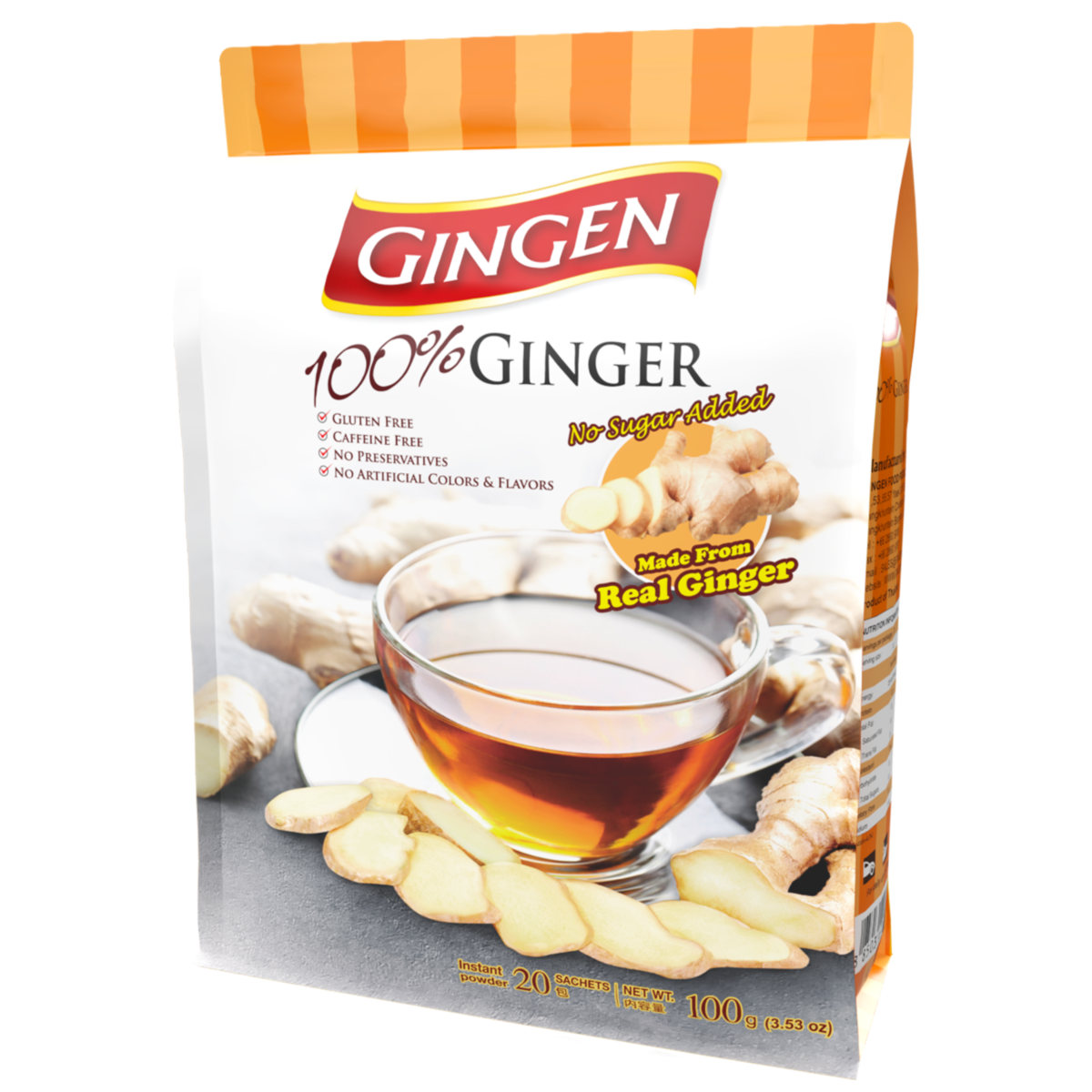 GINGEN Ginger Tea Powder VALUE PACK