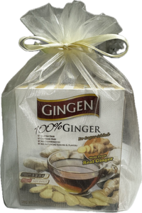 Holiday Gift Bag - 100% Pure Ginger, 10 sachets (5 g x 10 sachets), Net wt 50 g.